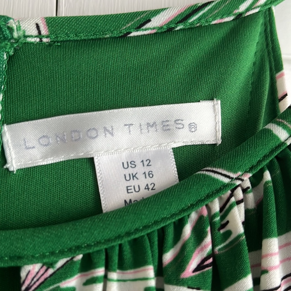 London Times Cropped Jumpsuit - Picture 2 of 4